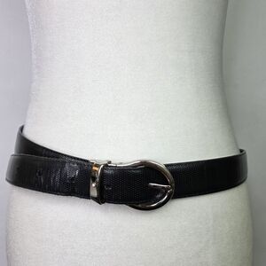 Montblanc textured leather belt